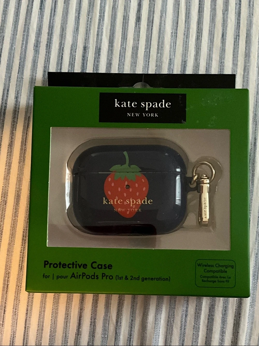 kate spade x Target AirPods Pro (1st & 2nd gen) Case with Strawberry Motif